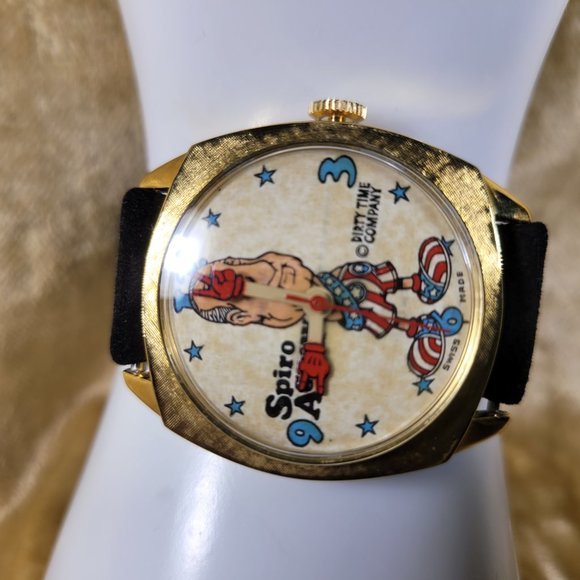 1969 VINTAGE Spiro Agnew Watch  #13828 - Authentic Original Dirty Time Company - Picture 2 of 15